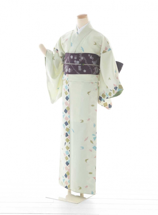 若草色×鶴