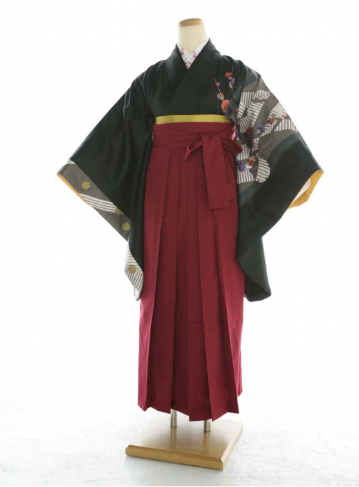 黒×えんじ