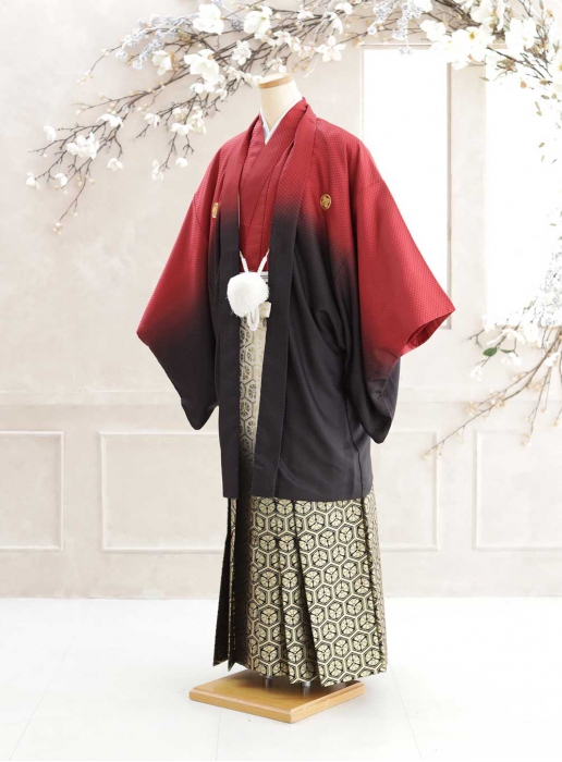 11o5o6A♡羽織袴 赤｜男性羽織袴｜加古川店｜オトナ衣装ギャラリー｜記念写真なら