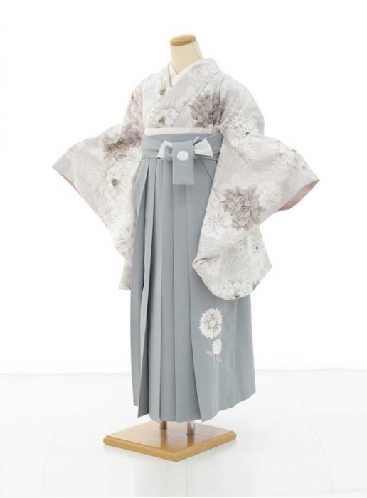 グレージュ×花柄 